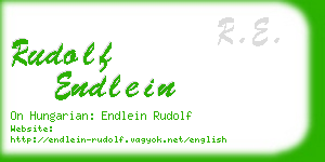 rudolf endlein business card